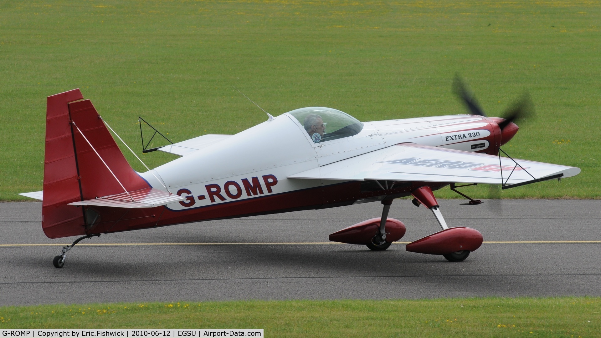 G-ROMP, 1987 Extra EA-230H C/N 001, G-ROMP at The Duxford Trophy Aerobatic Contest, June 2010
