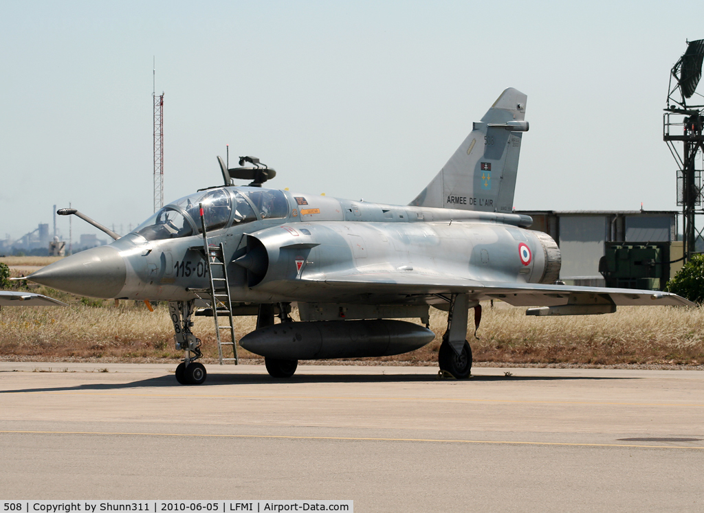 508, Dassault Mirage 2000B C/N 51, Used during demo flight @ LFMI Airshow 2010