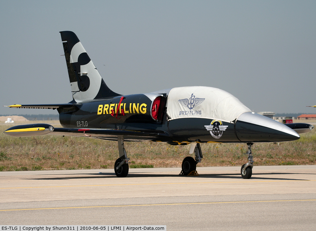 ES-TLG, Aero L-39 Albatros C/N 131849, Used as a demo during LFMI Airshow 2010... New c/s...