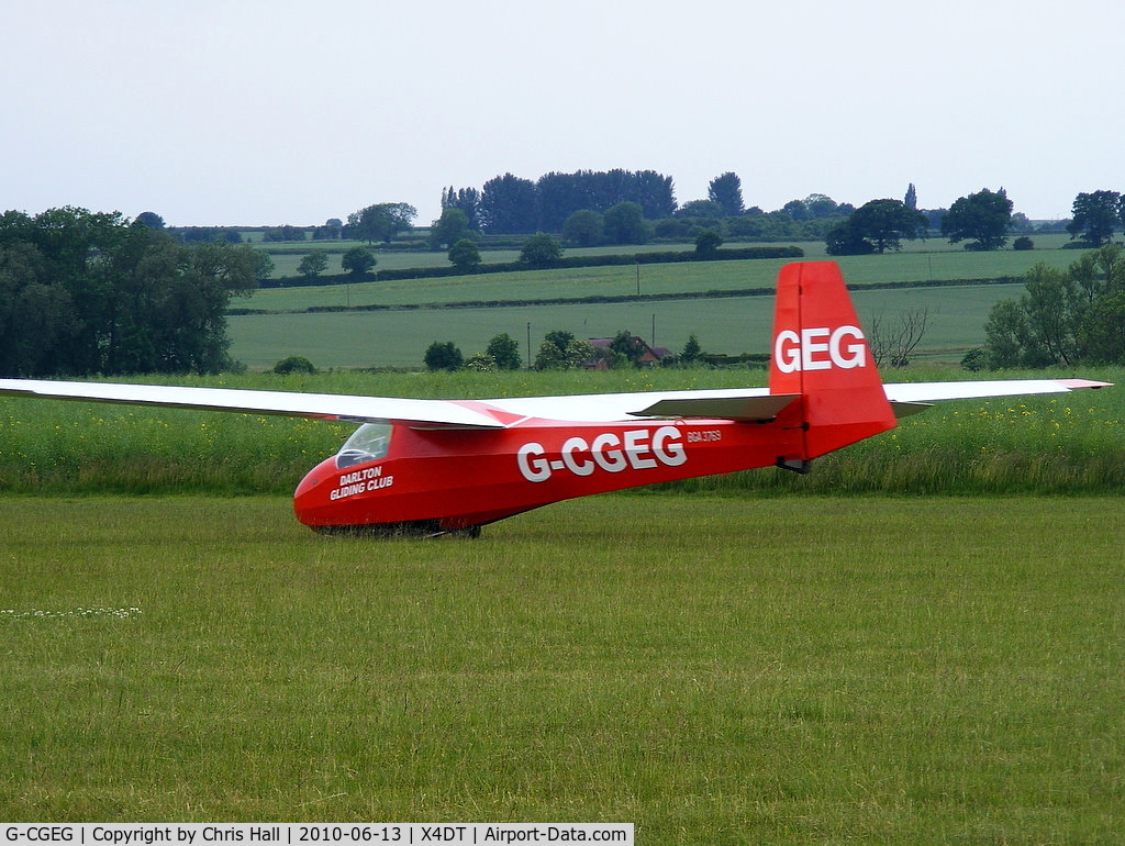 G-CGEG, 1960 Schleicher K-8B C/N 689, Schleicher K 8B at the Darlton Gliding Club