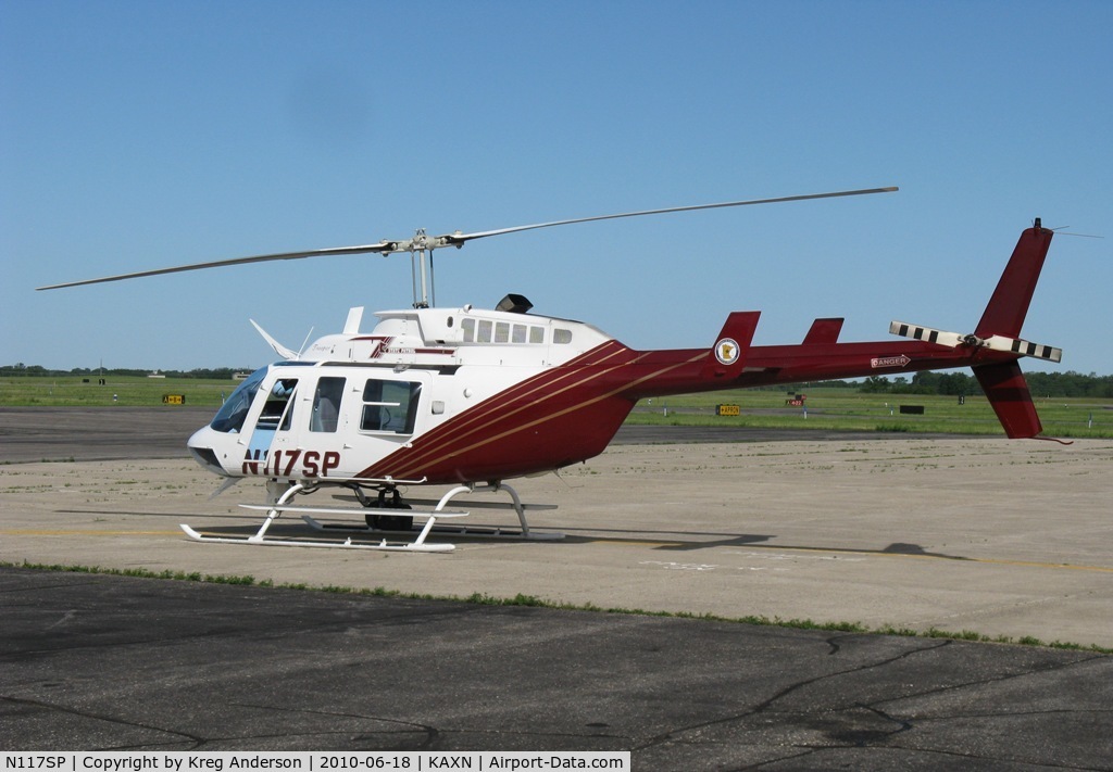 N117SP, 1981 Bell 206L-1 LongRanger II C/N 45692, Minnesota State Patrol helicopter on its way to Wadena, MN to survey damage from a tornado.