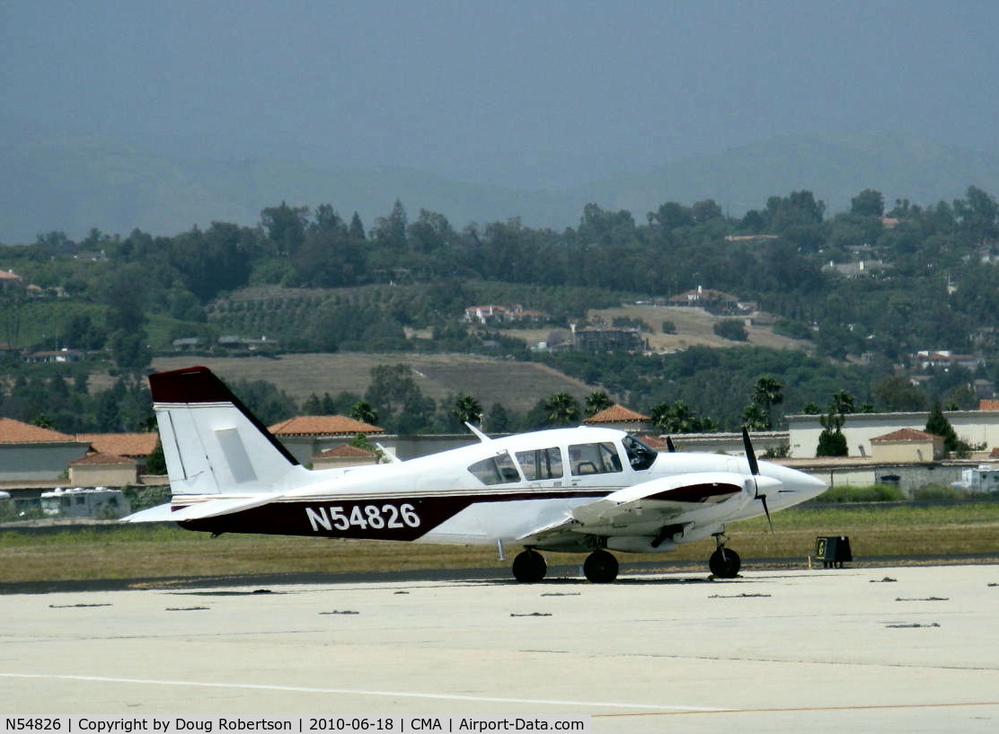 N54826, 1976 Piper PA-23-250 C/N 27-7654001, 1976 Piper PA-23-250 TURBO AZTEC F, two Lycoming TIO-540-C1A 250 Hp each, Airesearch Turbochargers