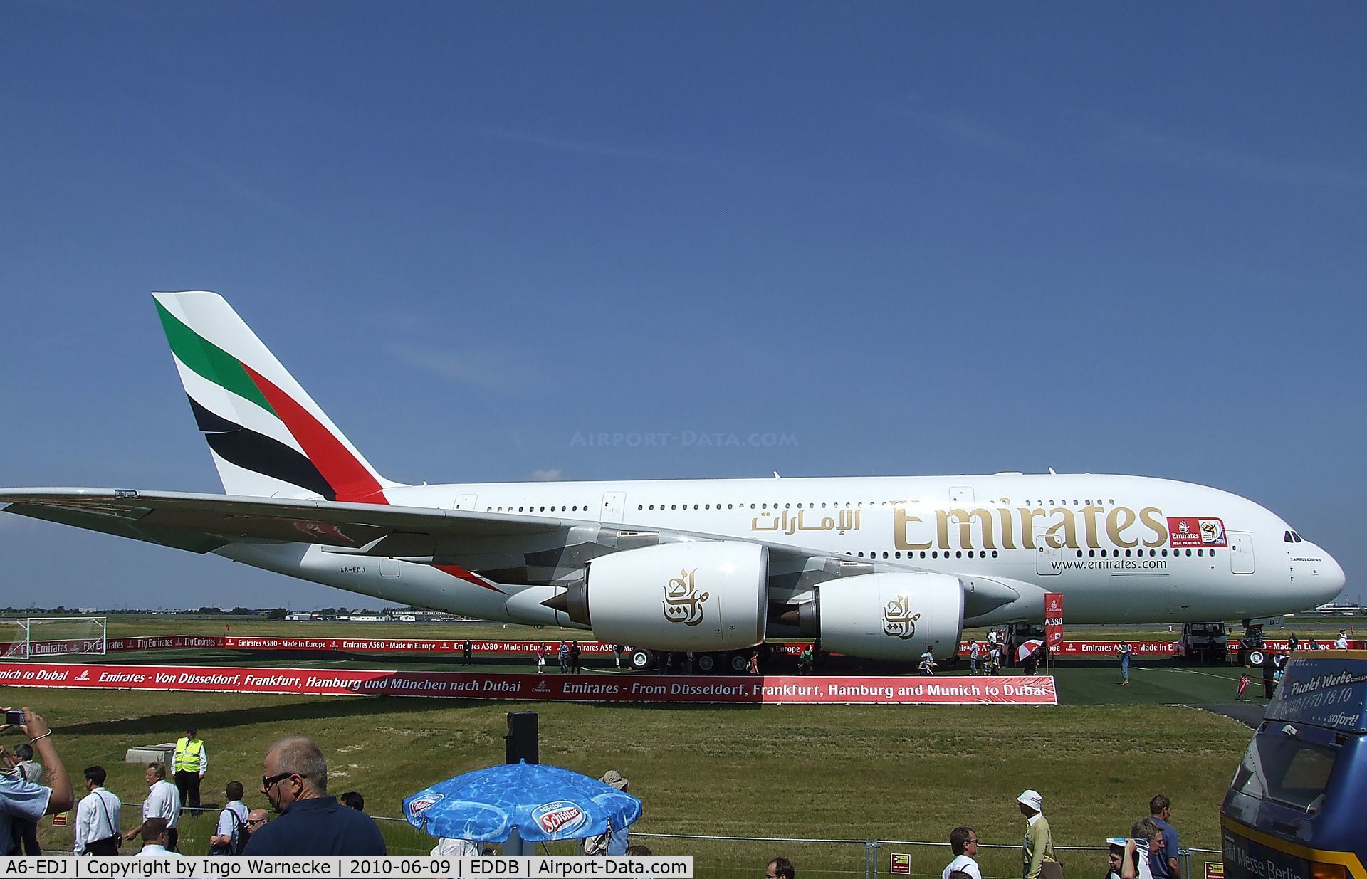 A6-EDJ, 2006 Airbus A380-861 C/N 009, Airbus A380-861 of Emirates at ILA 2010, Berlin