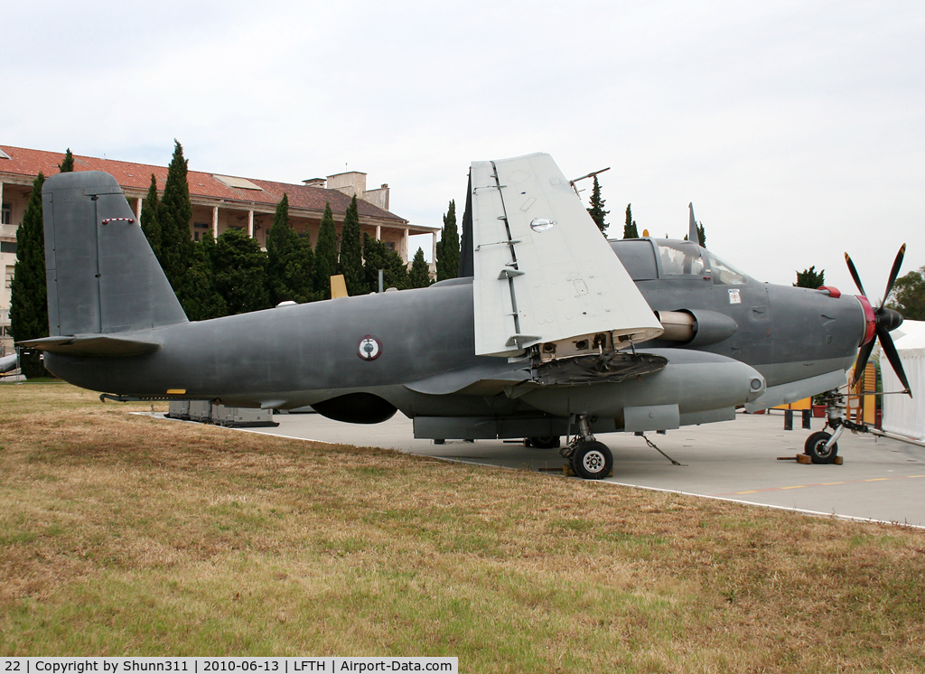 22, Breguet Br.1050 Alize C/N 22, Stored on LFTH Navy Base...