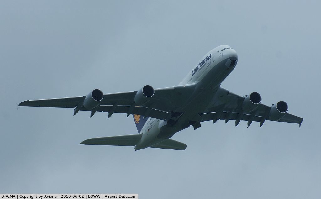 D-AIMA, 2010 Airbus A380-841 C/N 038, D-AIMA @ VIE