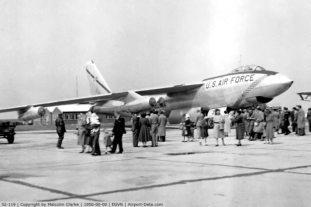 52-119, 1952 Boeing B-47E Stratojet C/N 43815, Boeing B-47 Stratojet at an Open Day at RAF Brize Norton in the 1950's.