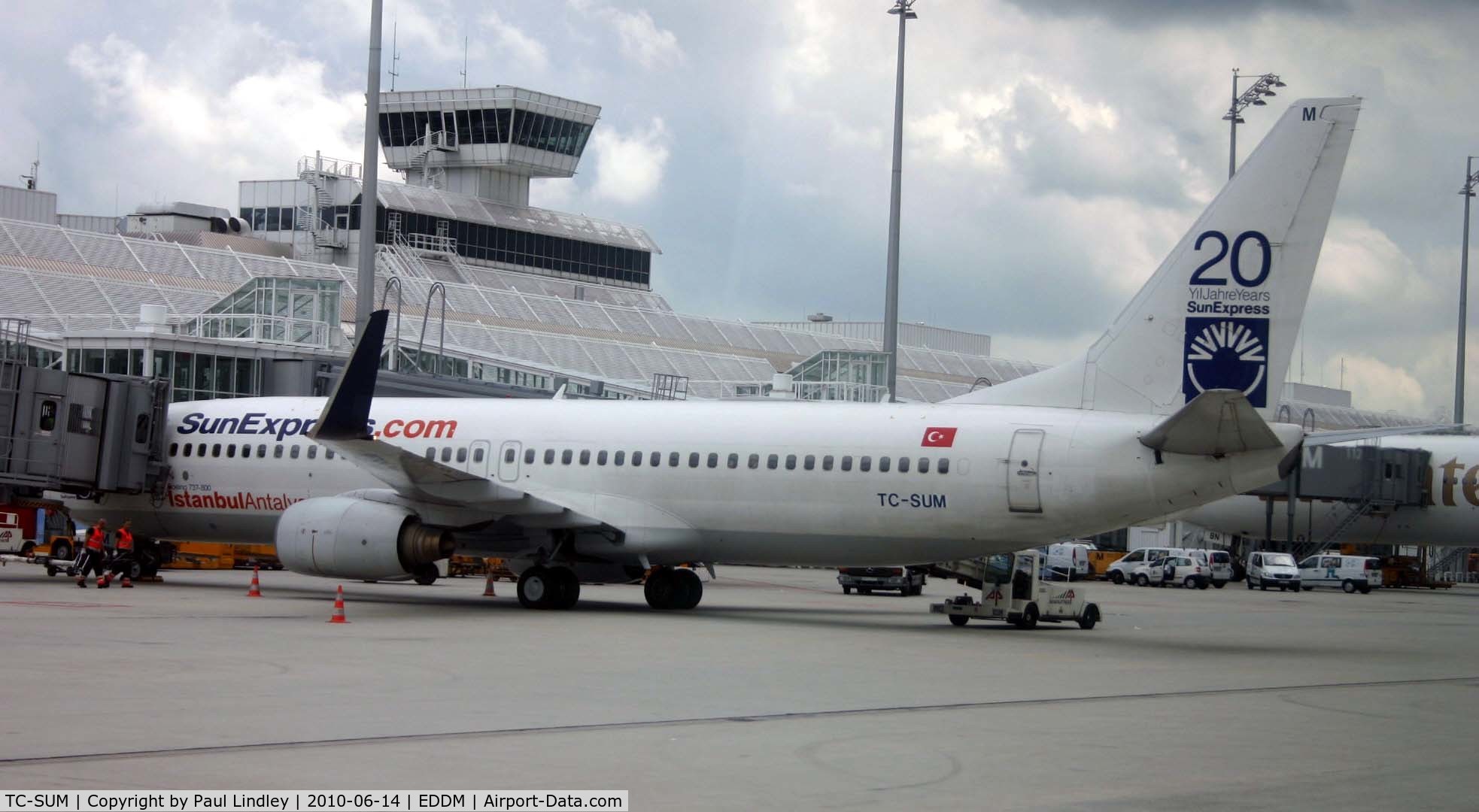 TC-SUM, 1999 Boeing 737-85F C/N 28826, On stand at Munich