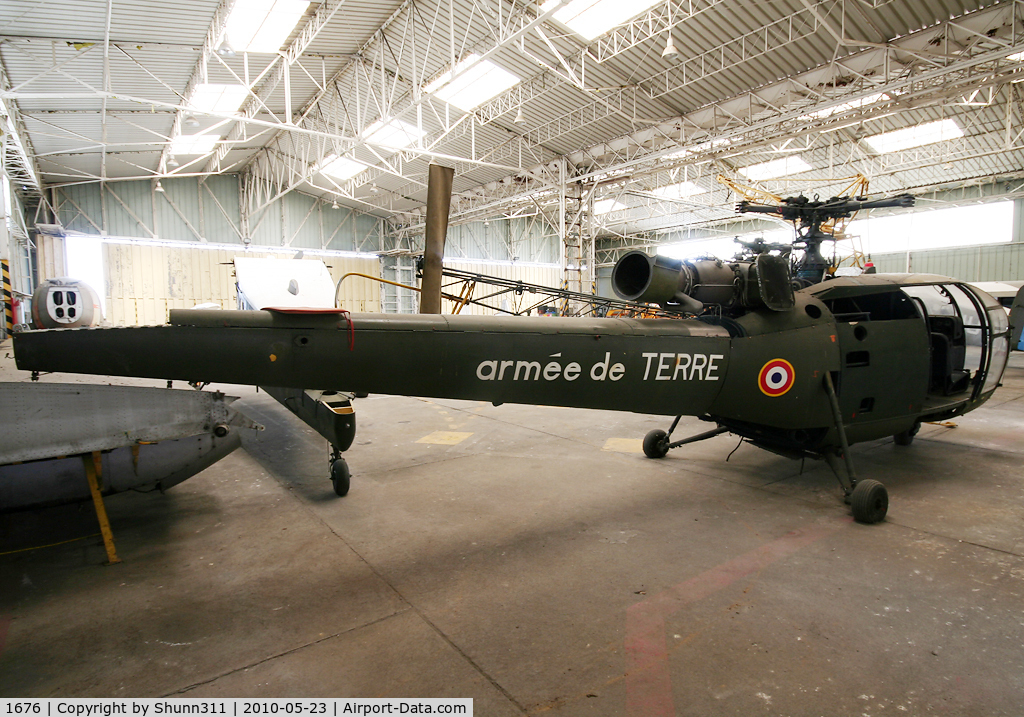 1676, Aérospatiale SA-316B Alouette III C/N 1676, S/n 1412 - Preserved Alouette III in this small new French Museum near Lyon...