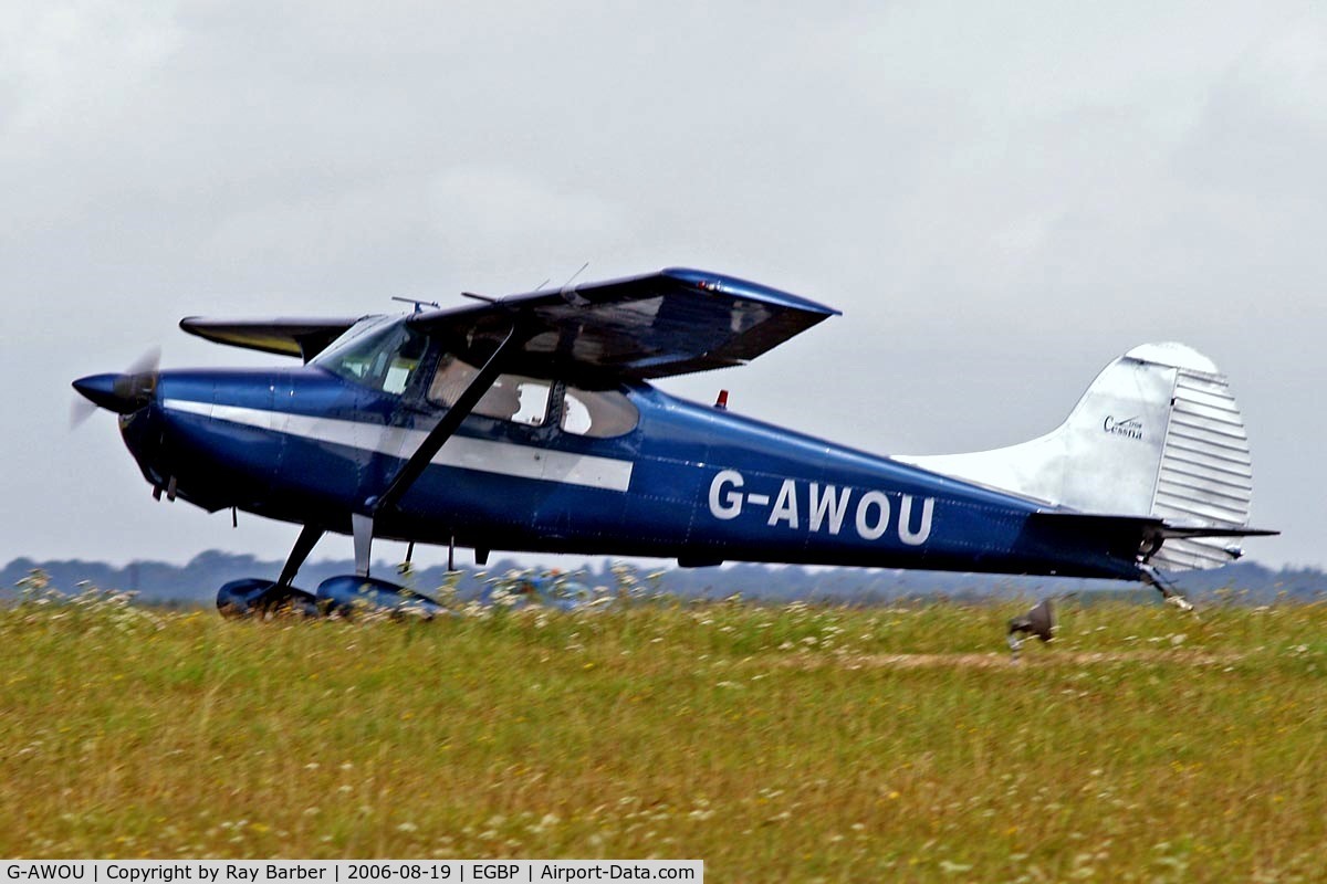 G-AWOU, 1955 Cessna 170B C/N 25829, Seen at the PFA Flying For Fun 2006 Kemble.