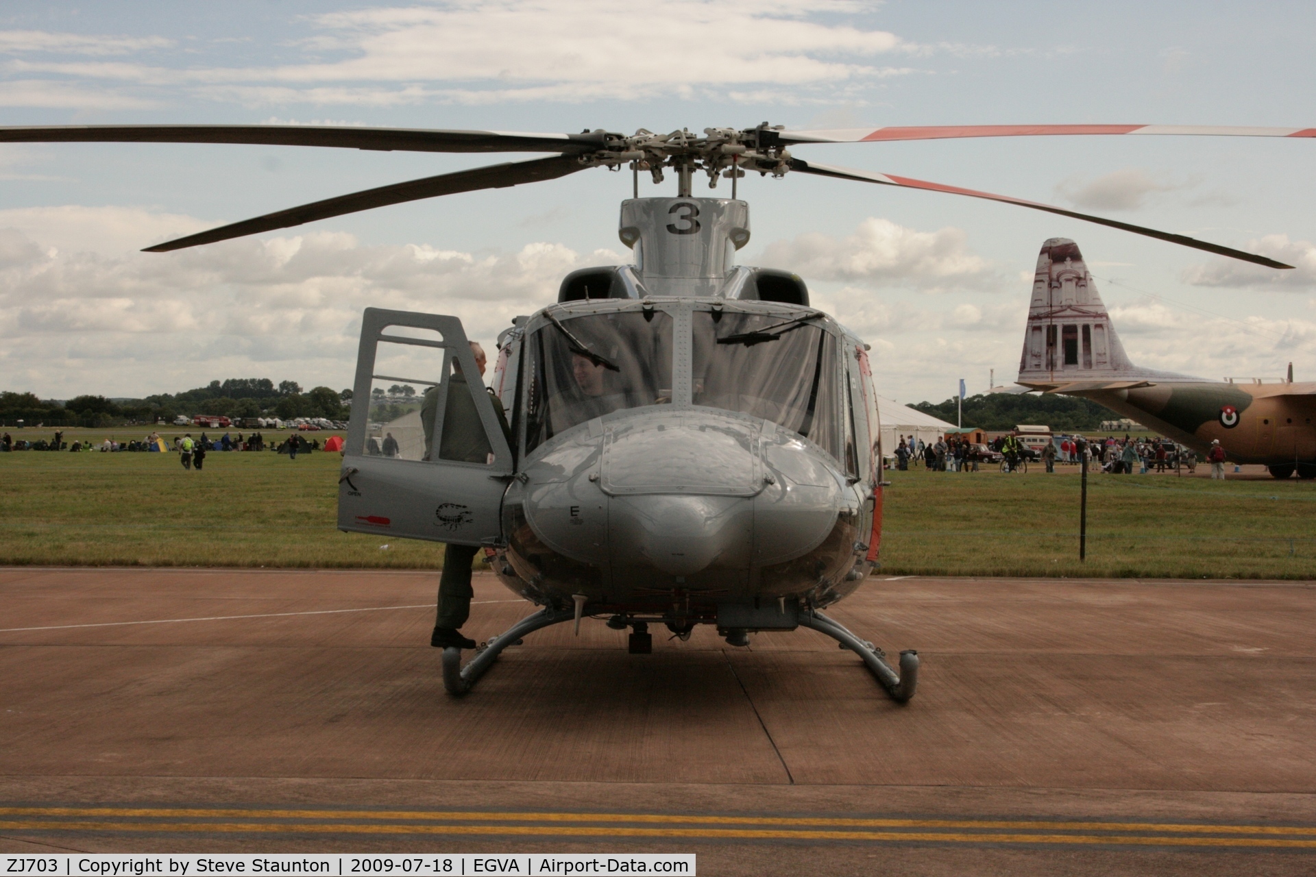 ZJ703, 2002 Bell 412EP Griffin HAR.2 C/N 36296, Taken at the Royal International Air Tattoo 2009