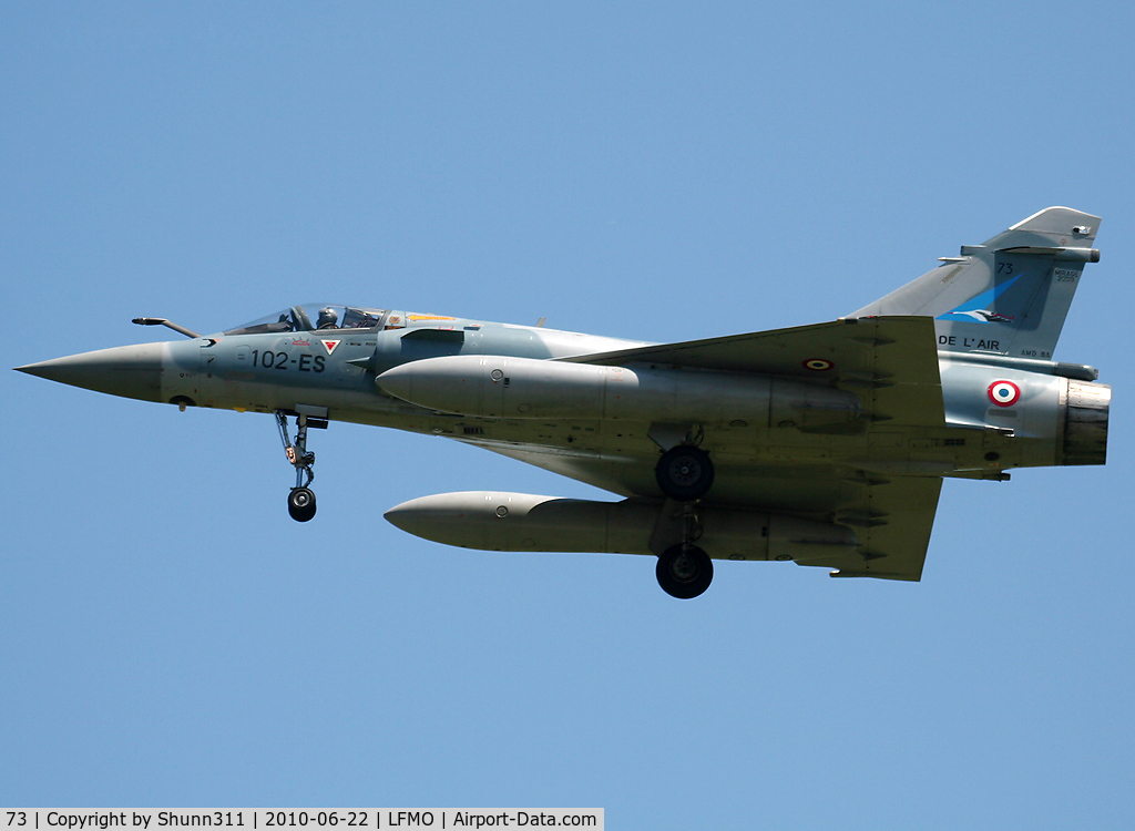 73, Dassault Mirage 2000-5F C/N 311, On landing during Garuda 2010 Exercice...