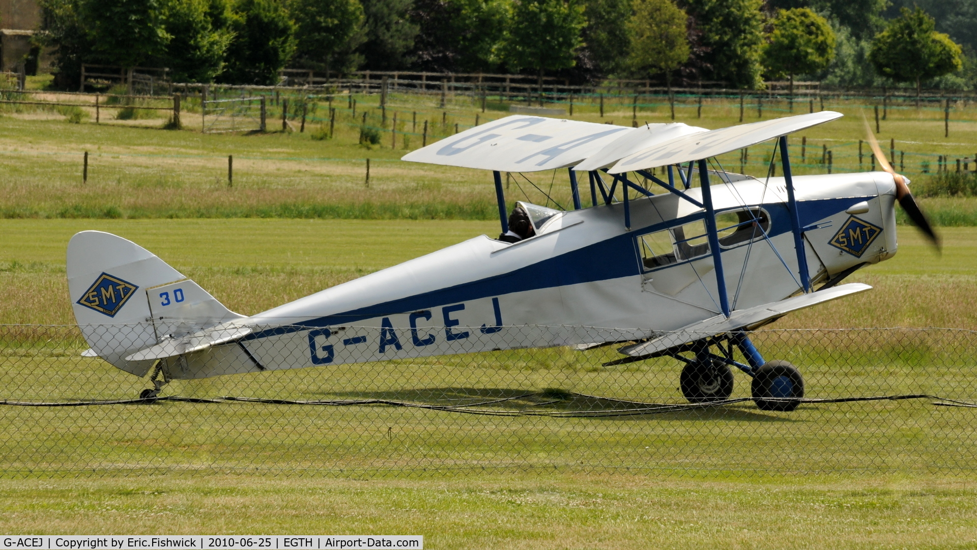 G-ACEJ, 1933 De Havilland DH.83 Fox Moth C/N 4069, 5. G-ACEJ departing Shuttleworth (Old Warden) Airfield 