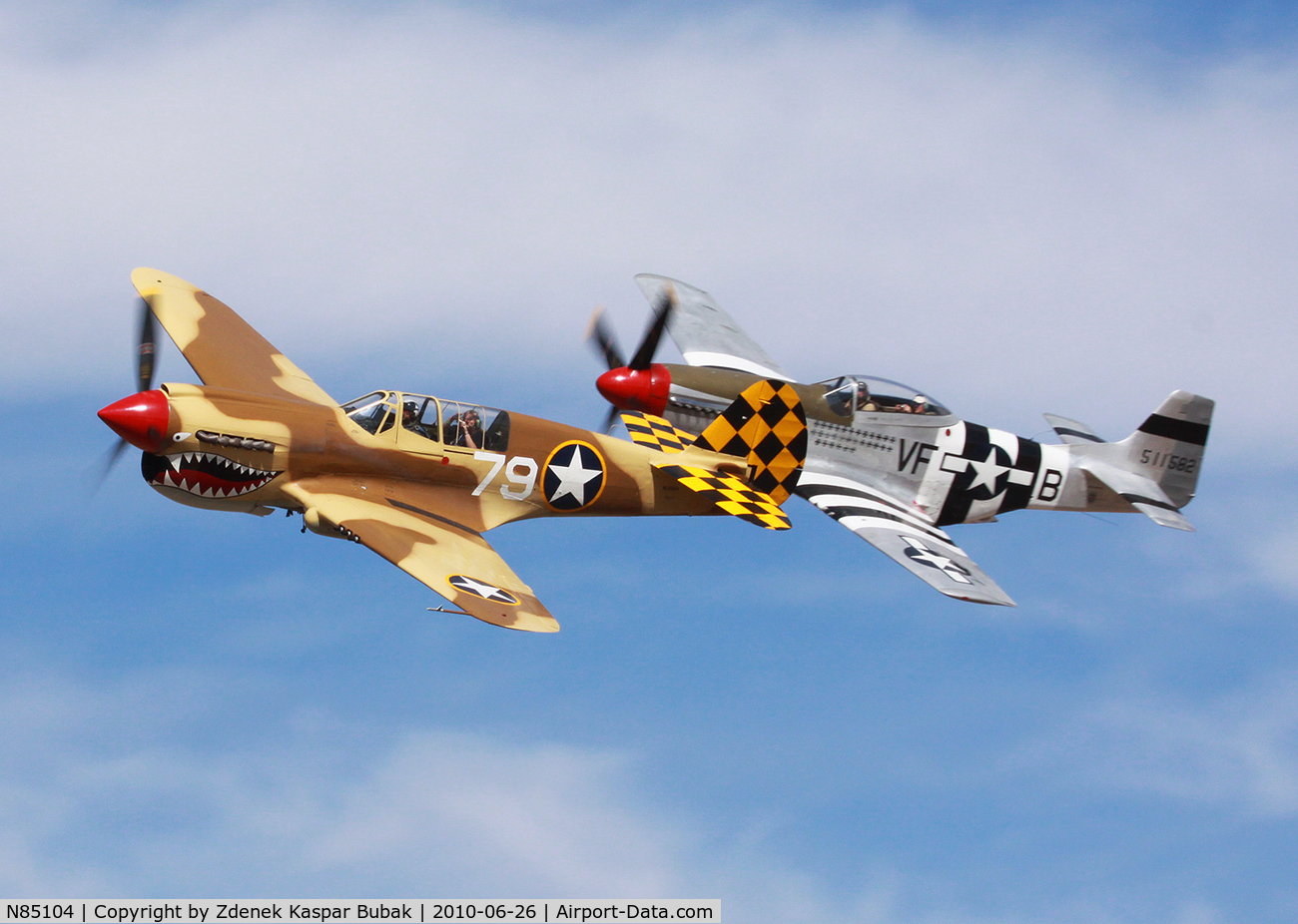 N85104, Curtiss P-40N-5CU Kittyhawk C/N 28954/F858, Valle