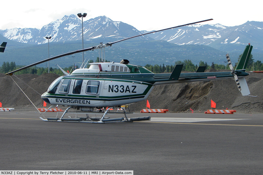 N33AZ, 1984 Bell 206L-3 LongRanger III C/N 51110, 1984 Bell 206L-3, c/n: 51110 of Evergreen Helicopters at Merrill Field