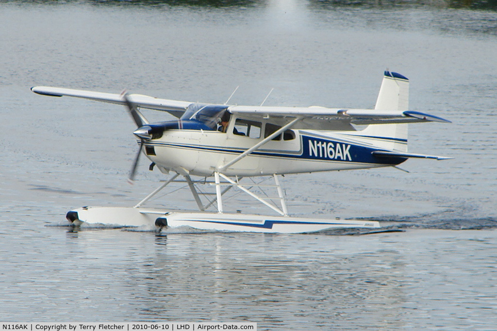N116AK, 1965 Cessna 180H Skywagon C/N 18051469, 1965 Cessna 180H, c/n: 18051469 on Lake Hood