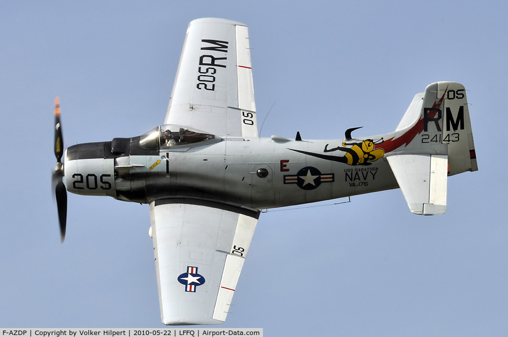 F-AZDP, Douglas AD-4N Skyraider C/N 7449, at lffq