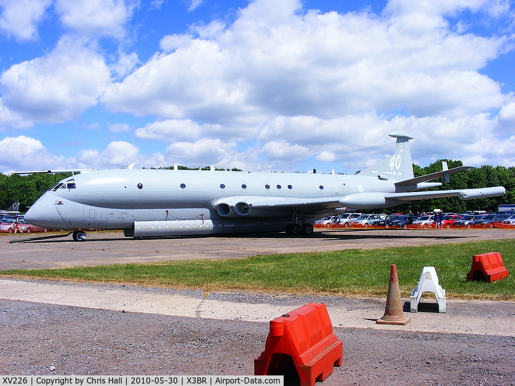 XV226, 1968 Hawker Siddeley Nimrod MR.2 C/N 8001, The first production Nimrod retired from RAF use on the 27th April 2010 and now preserved at Bruntingthorpe