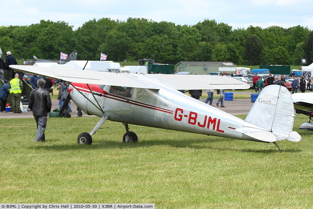 G-BJML, 1946 Cessna 120 C/N 10766, visitor at the Cold War Jets open day