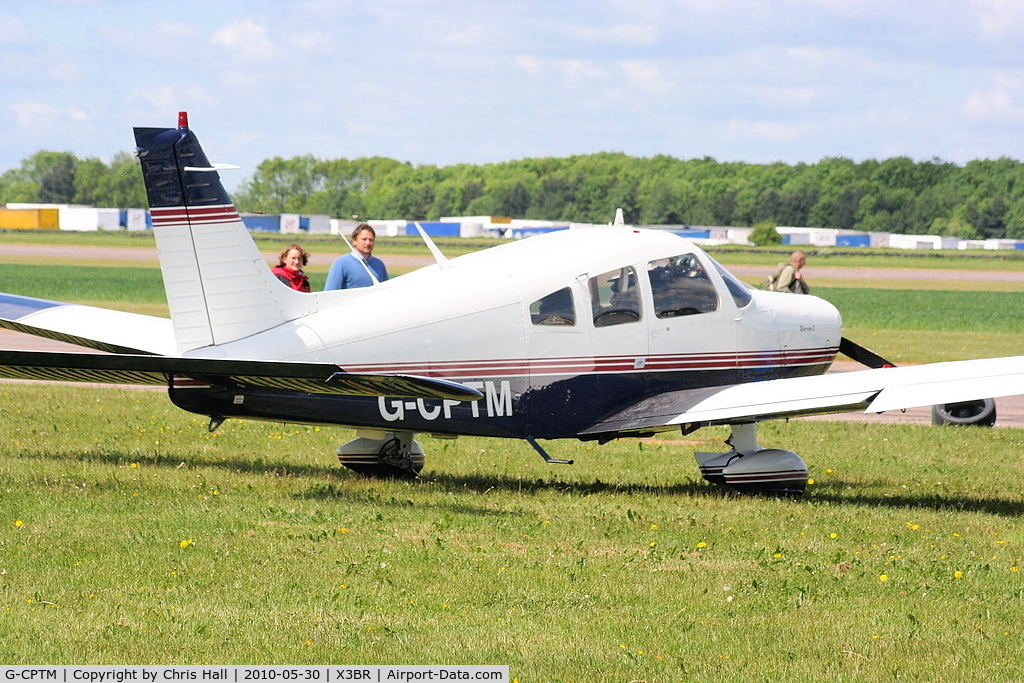 G-CPTM, 1977 Piper PA-28-151 Cherokee Warrior C/N 28-7715012, visitor at the Cold War Jets open day