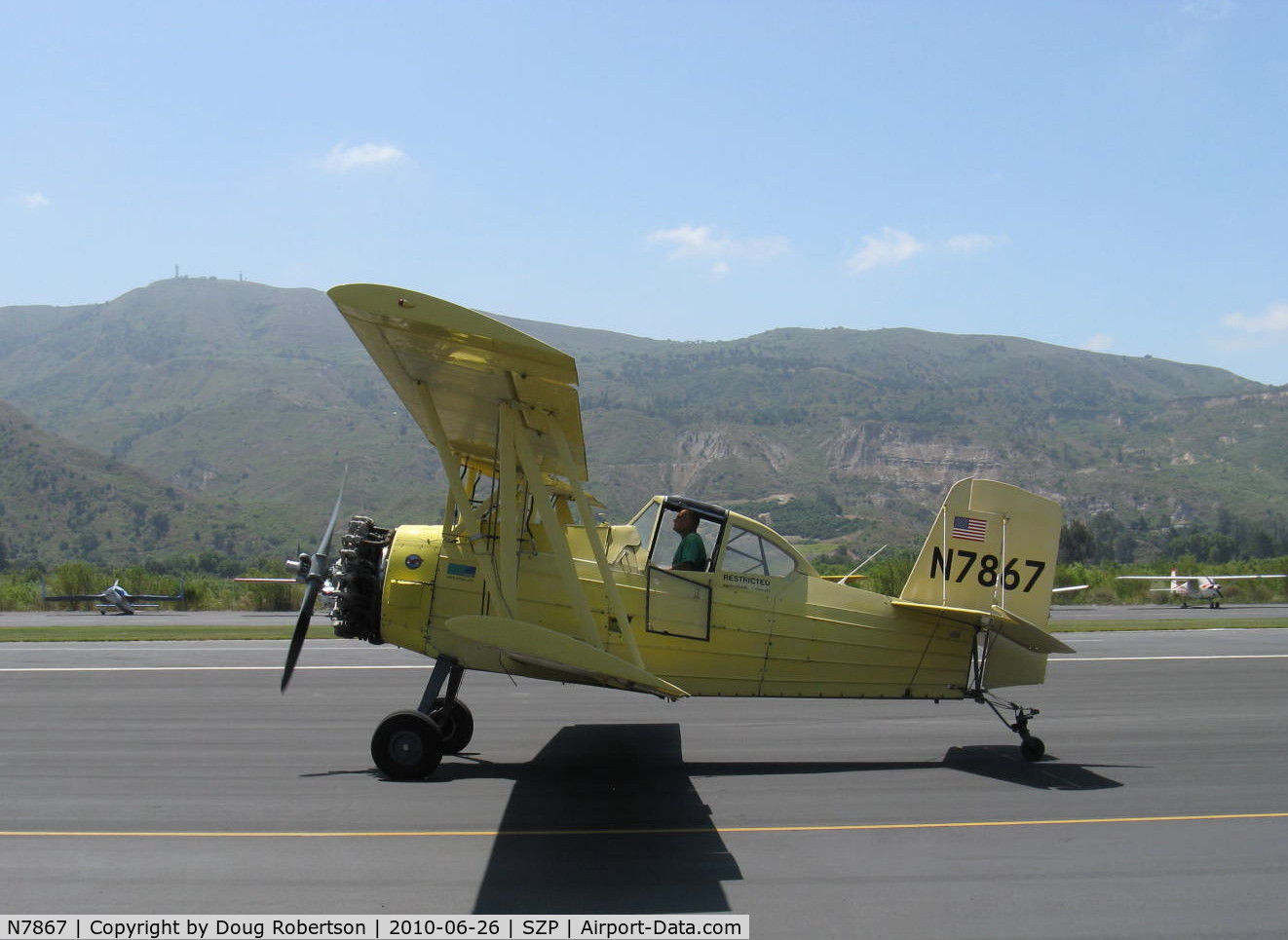 N7867, 1972 Grumman-Schweizer G-164A C/N 999, Grumman-Schweizer G-164A AG-CAT, P&W R-1340 Wasp 600 Hp, taxi