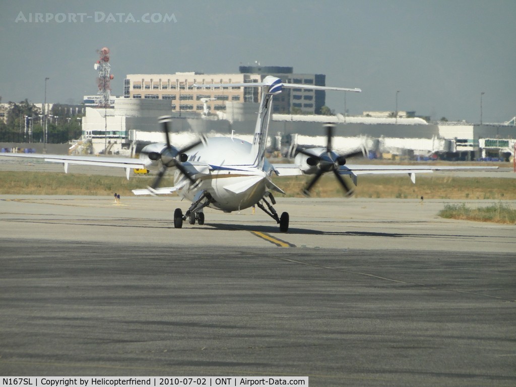 N167SL, 2007 Piaggio P-180 C/N 1136, Taxiing to runway 26L for take off