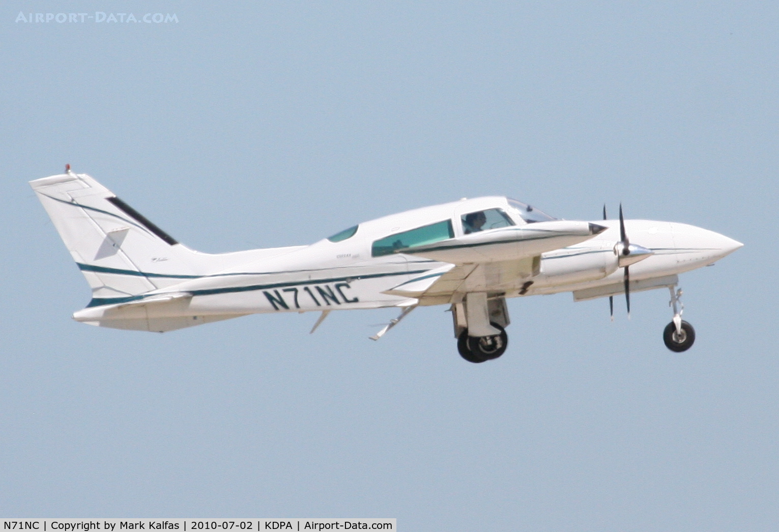 N71NC, 1978 Cessna 310R C/N 310R1426, CESSNA 310R N71NC departing 20R KDPA.