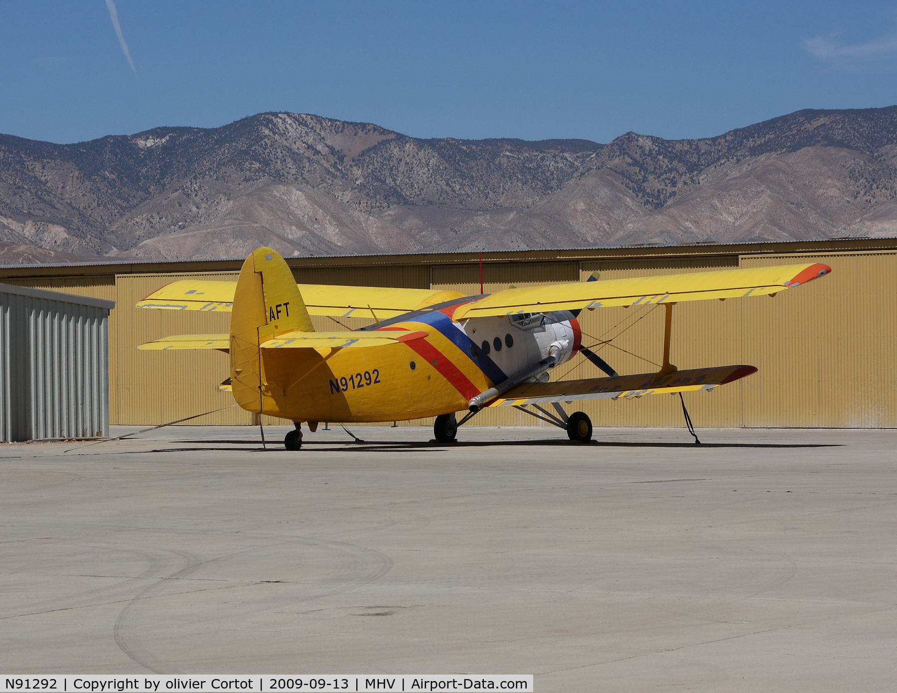 N91292, PZL-Mielec AN-2 C/N 1G17816, under the desert sun, Mojave