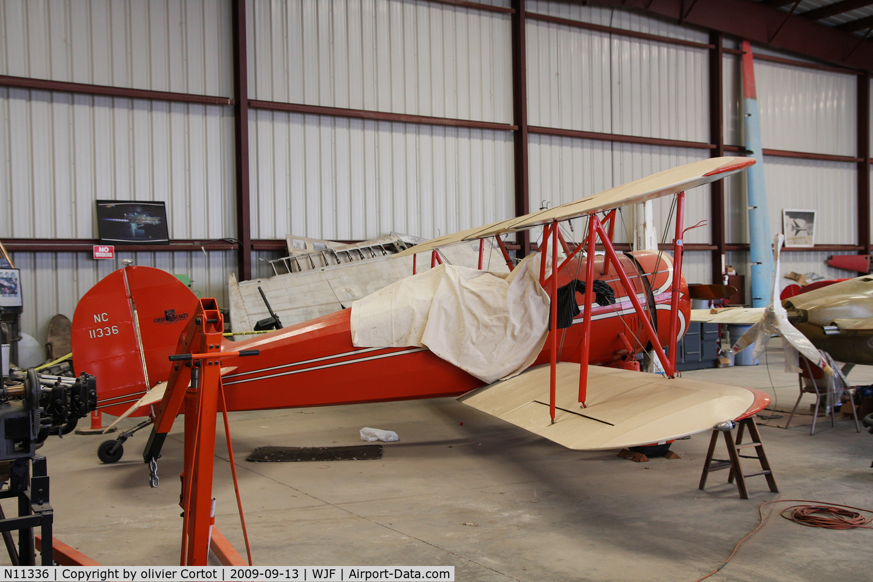 N11336, 1931 Great Lakes 2T-1A Sport Trainer C/N 249, Milestone museum of flight, Lancaster CA