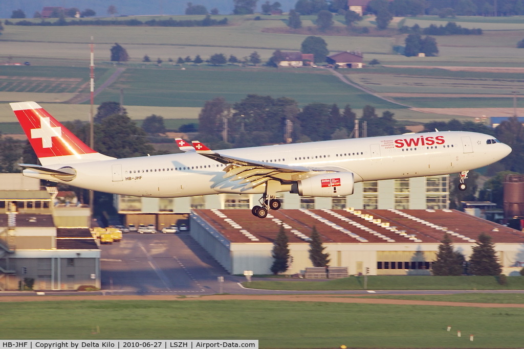 HB-JHF, 2010 Airbus A330-343X C/N 1089, SWR [LX] Swiss International Air Lines