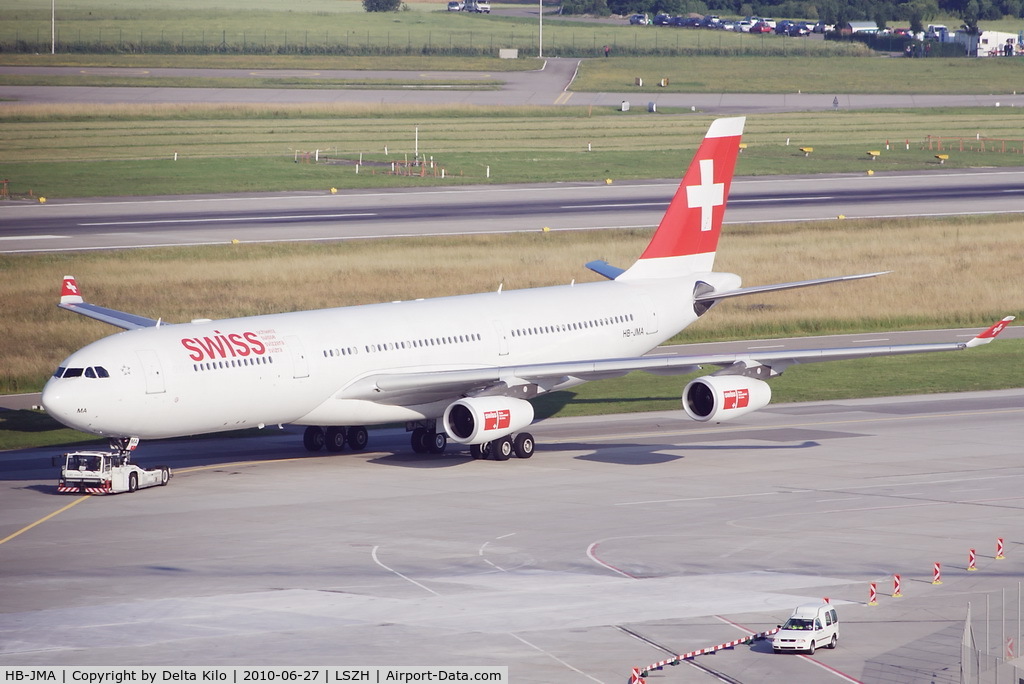 HB-JMA, 2003 Airbus A340-313 C/N 538, SWR [LX] Swiss International Air Lines