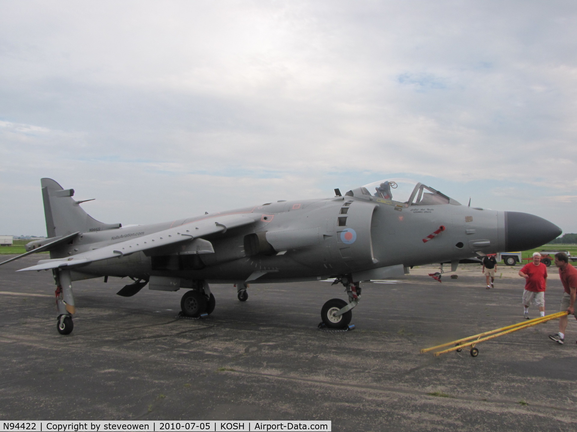 N94422, 1979 British Aerospace Sea Harrier F/A.2 C/N 41H-912002/DB2, World's first civilian/private owned Harrier Jump jet