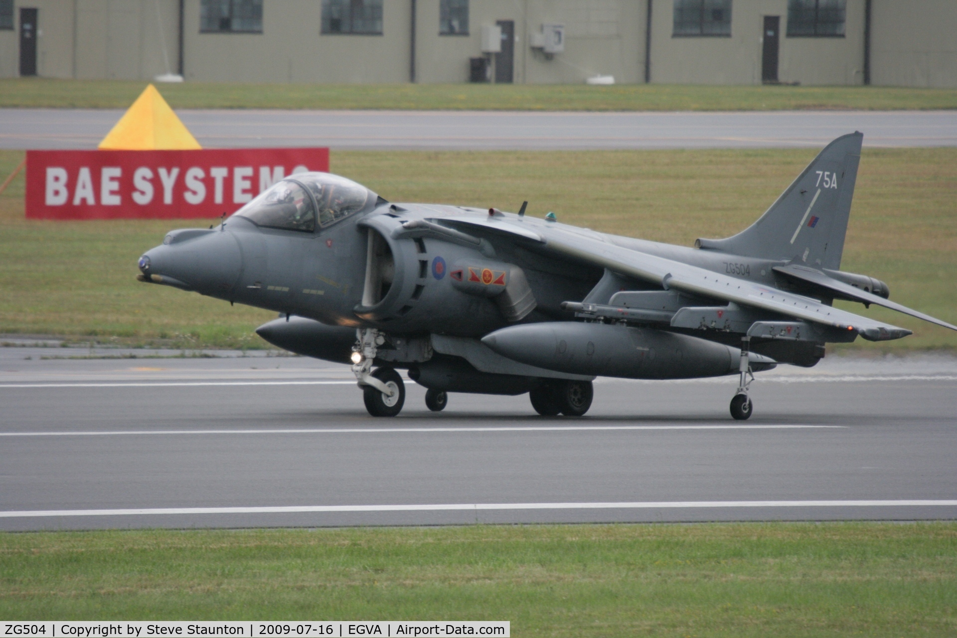 ZG504, British Aerospace Harrier GR.9A C/N P75, Taken at the Royal International Air Tattoo 2009