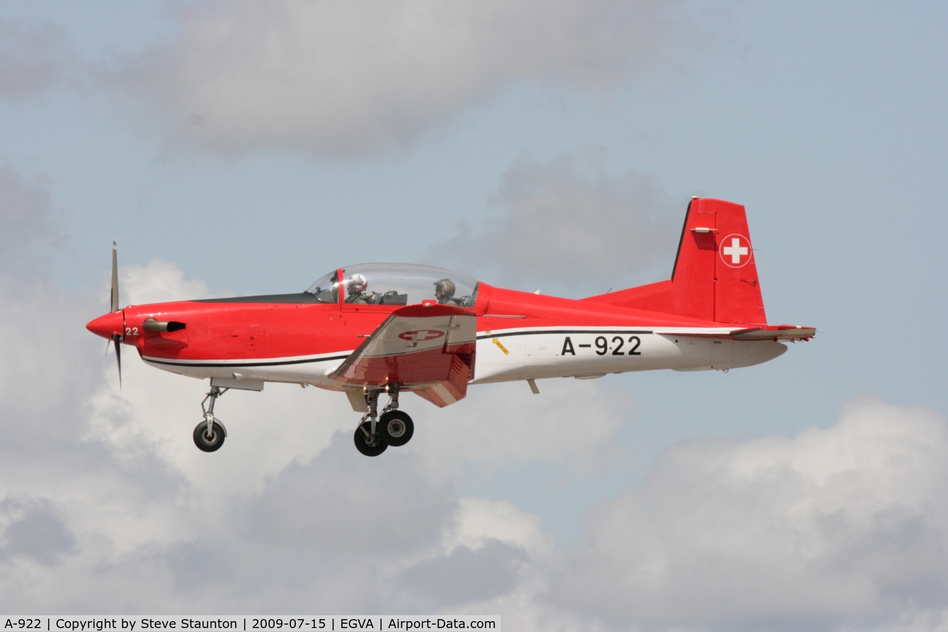 A-922, 1983 Pilatus PC-7 Turbo Trainer C/N 330, Taken at the Royal International Air Tattoo 2009