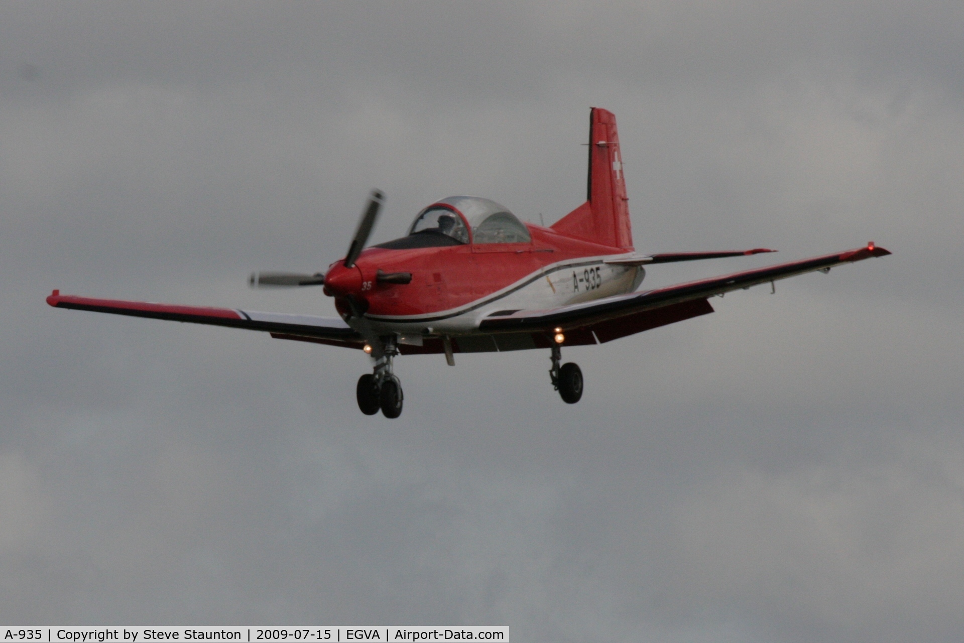 A-935, 1983 Pilatus PC-7 Turbo Trainer C/N 343, Taken at the Royal International Air Tattoo 2009