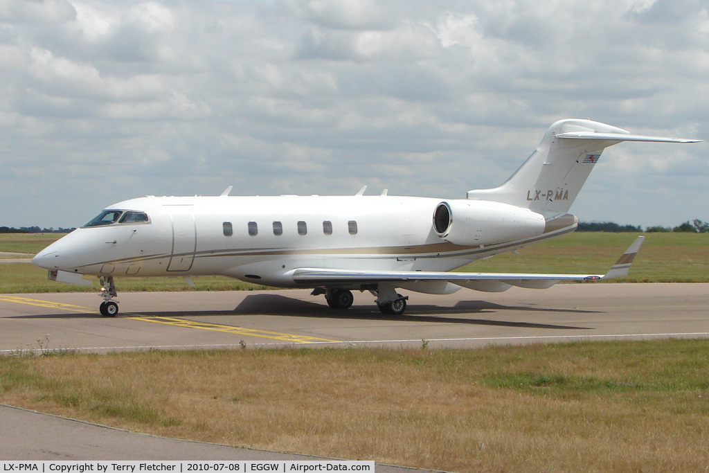 LX-PMA, 2006 Bombardier Challenger 300 (BD-100-1A10) C/N 20097, Bombardier Canadair BD-100-1A10 Challenger 300, c/n: 20097 at Luton