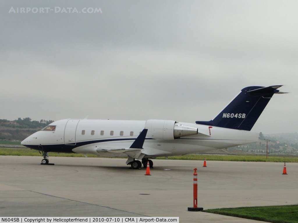 N604SB, 2004 Bombardier Challenger 604 (CL-600-2B16) C/N 5569, Parked south of the taxiway