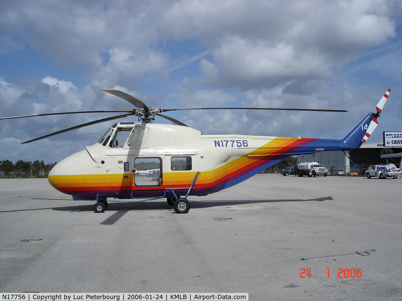 N17756, 2000 Sikorsky/whisper Jet S-55 C/N V55-400T, Parked in Melbourne Fl,in 2006