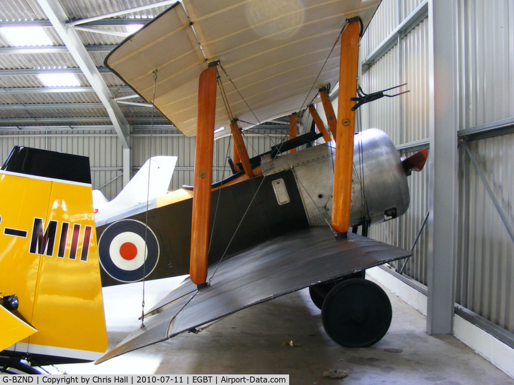 G-BZND, 2006 Sopwith Pup Replica C/N PFA 101-11815, wearing Serial: N5199