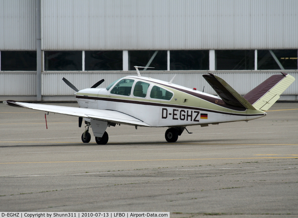 D-EGHZ, Beech V35B Bonanza C/N D-10024, Parked at the General Aviation area...