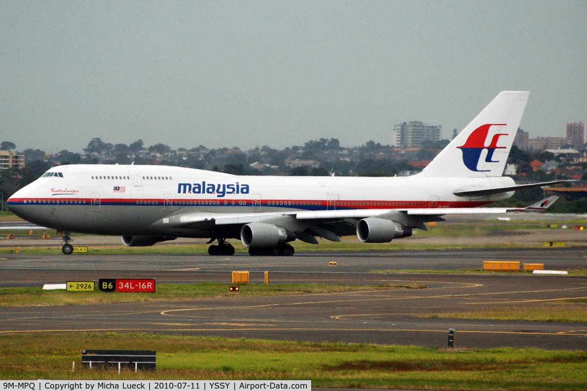 9M-MPQ, 2002 Boeing 747-4H6 C/N 29901, At Sydney