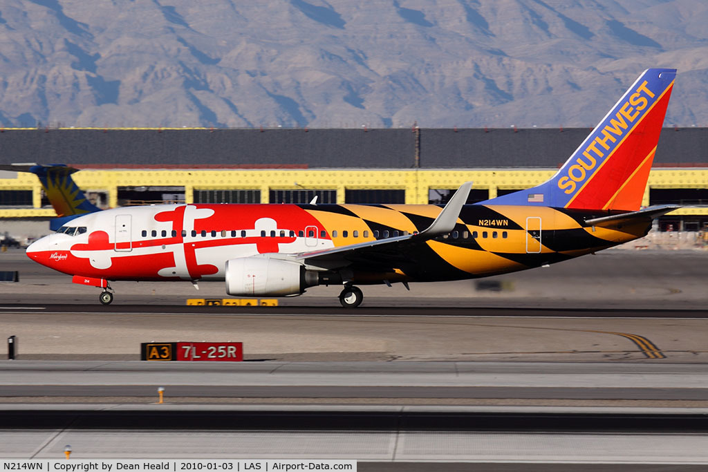 N214WN, 2005 Boeing 737-7H4 C/N 32486, Southwest Airlines 