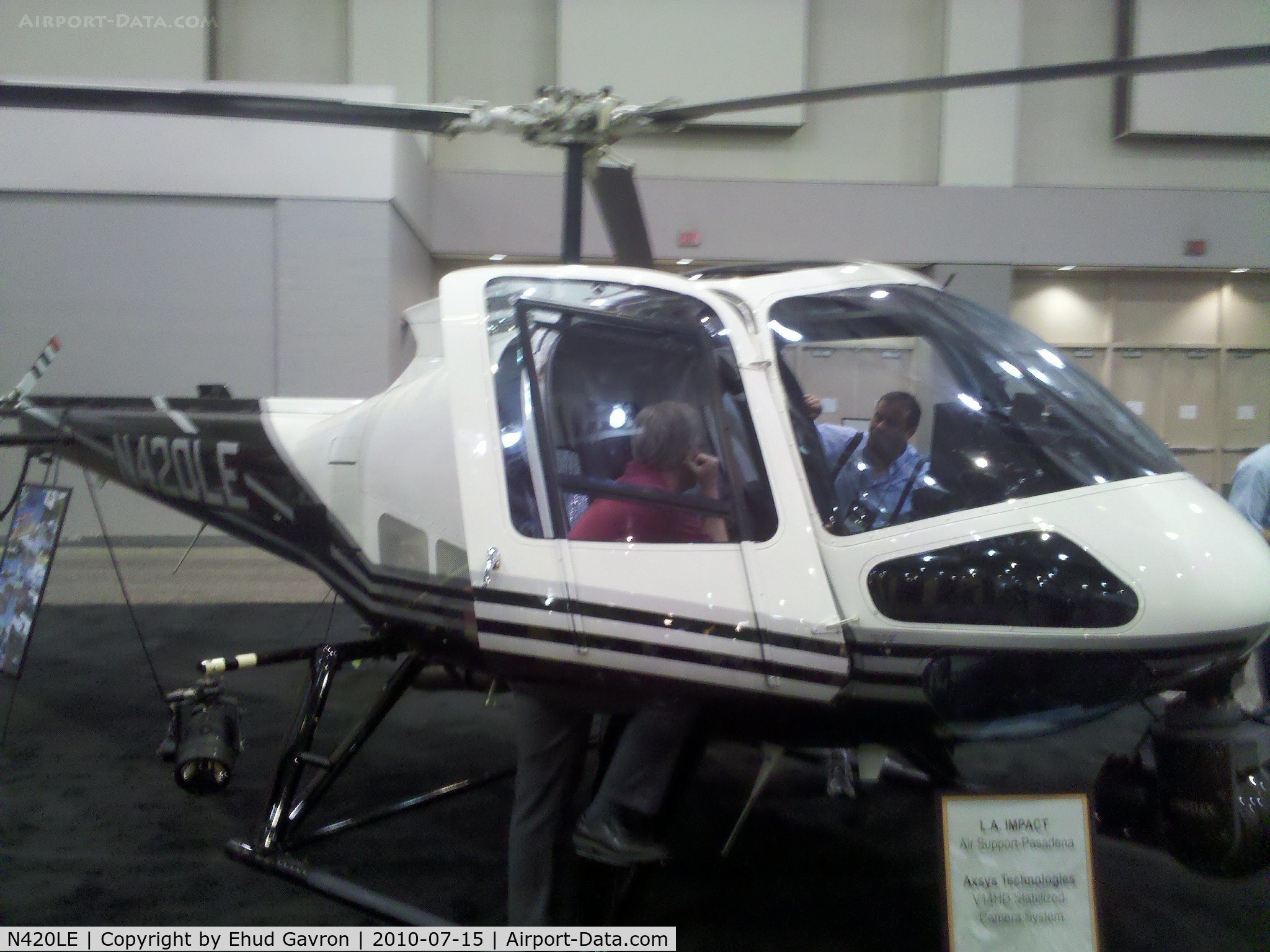 N420LE, 2006 Enstrom 480B C/N 5101, LA Impact police helicopter on display at the Airborne Law Enforcement Assocation convention, Tucson Convention Center, Tucson AZ.