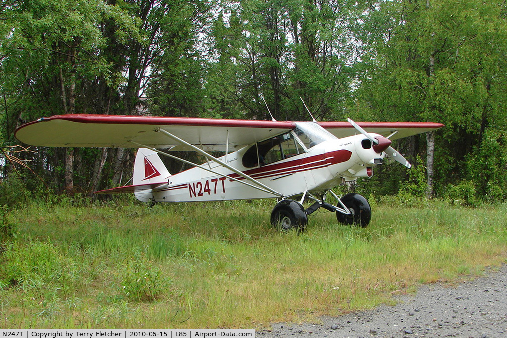 N247T, Piper PA-18-105 SPECIAL C/N 18-2361, Piper PA-18-105 SPECIAL, c/n: 18-2361 landstrip near Mackey Lake Soldotna
