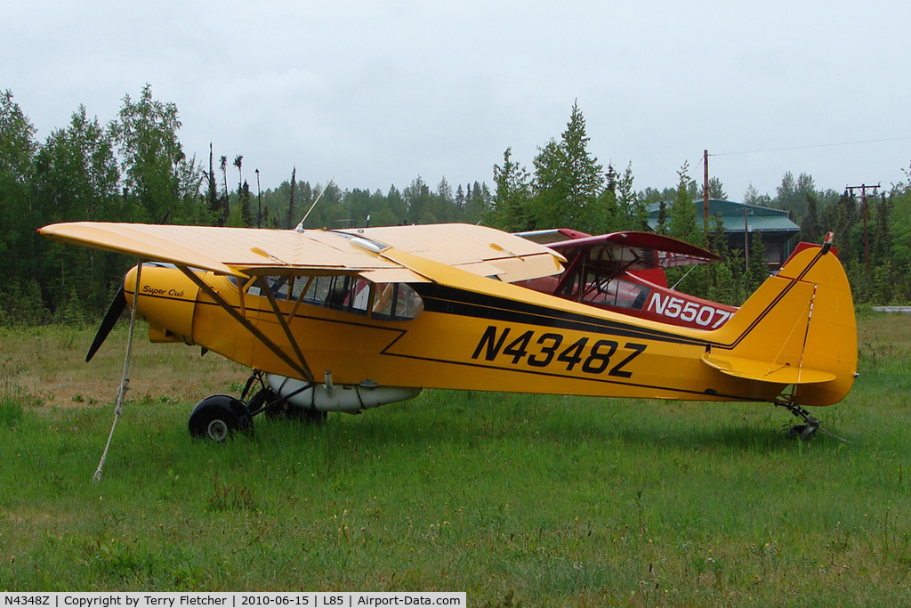 N4348Z, 1968 Piper PA-18-150 Super Cub C/N 18-8645, 1968 Piper PA-18-150, c/n: 18-8645 landstrip near Mackey Lake Soldotna