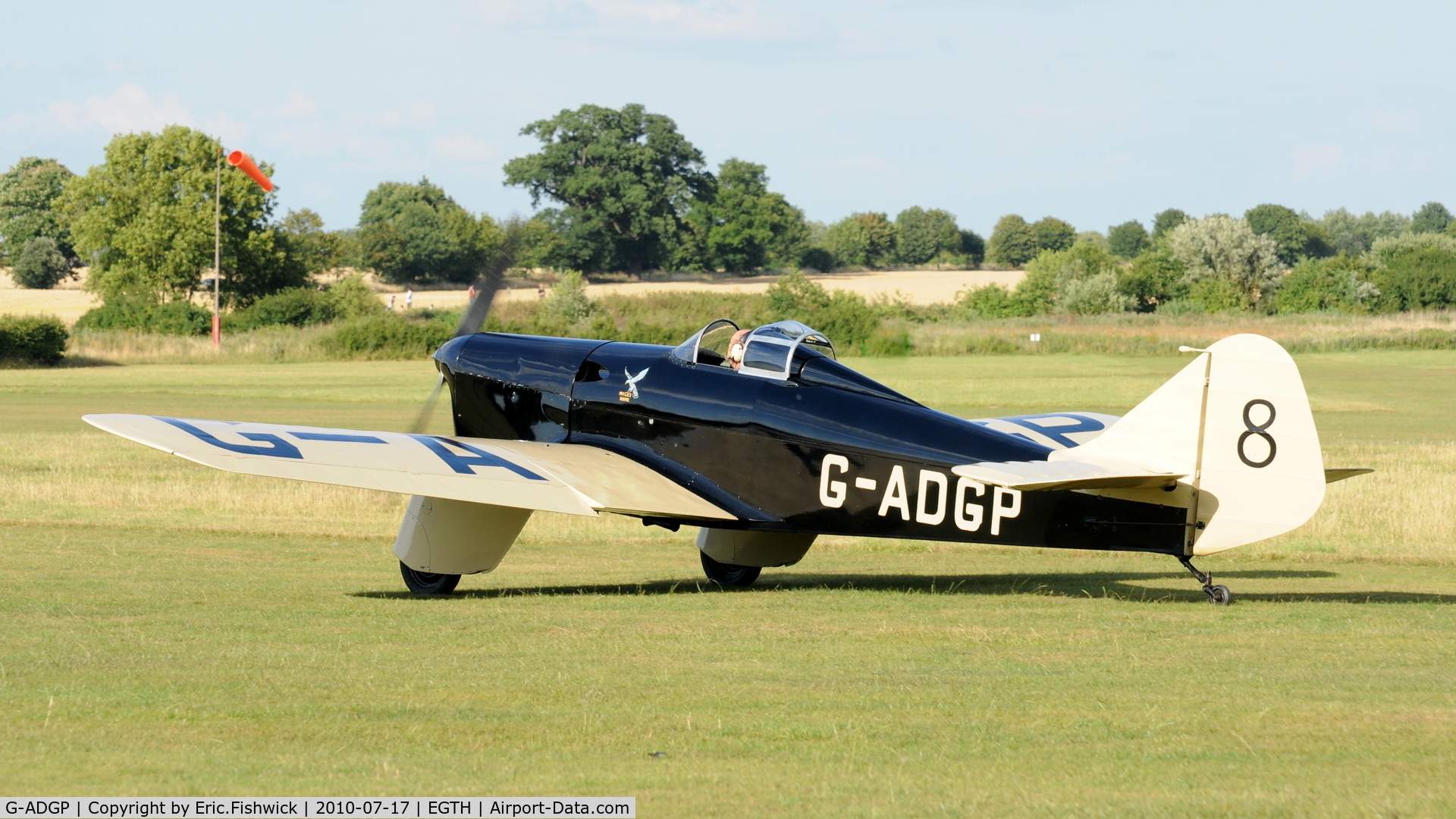 G-ADGP, 1935 Miles M.2L Hawk Speed Six C/N 160, 1. G-ADGP  at Shuttleworth Mid Summer Air Display July 2010