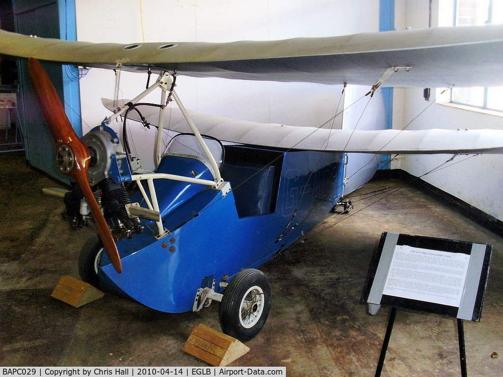 BAPC029, 1960 Mignet HM.14 Pou-du-Ciel C/N BAPC.029, Mignet H.M.14 Flying Flea preserved at the Brooklands Museum