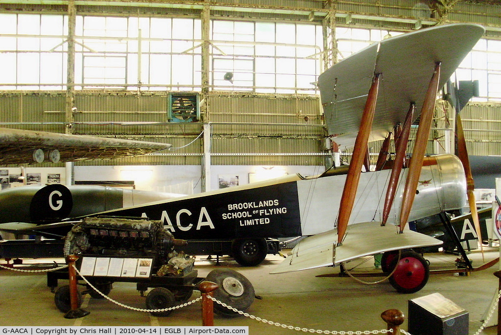 G-AACA, Avro 504K Replica C/N BAPC.177, Replica Avro 504K preserved at the Brooklands Museum
