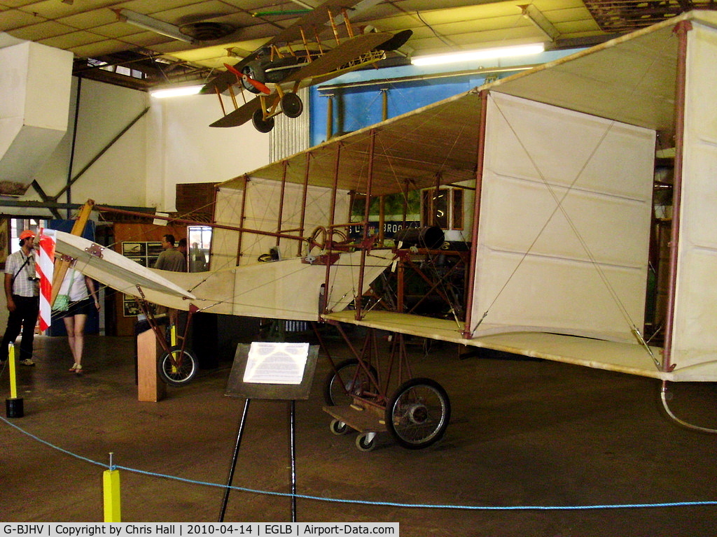G-BJHV, Voisin Replica C/N MPS-1, Voisin Biplane scale reproduction preserved at the Brooklands Museum