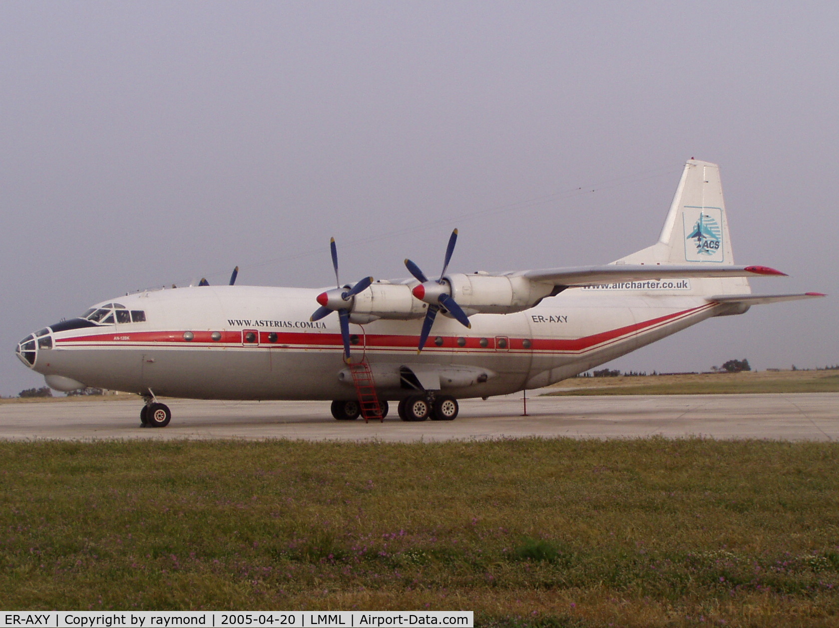 ER-AXY, 1969 Antonov An-12BK C/N 9346904, Seen here in Malta, this An12 parked on Apron 4 at Malta International Airport for an overnight stay.