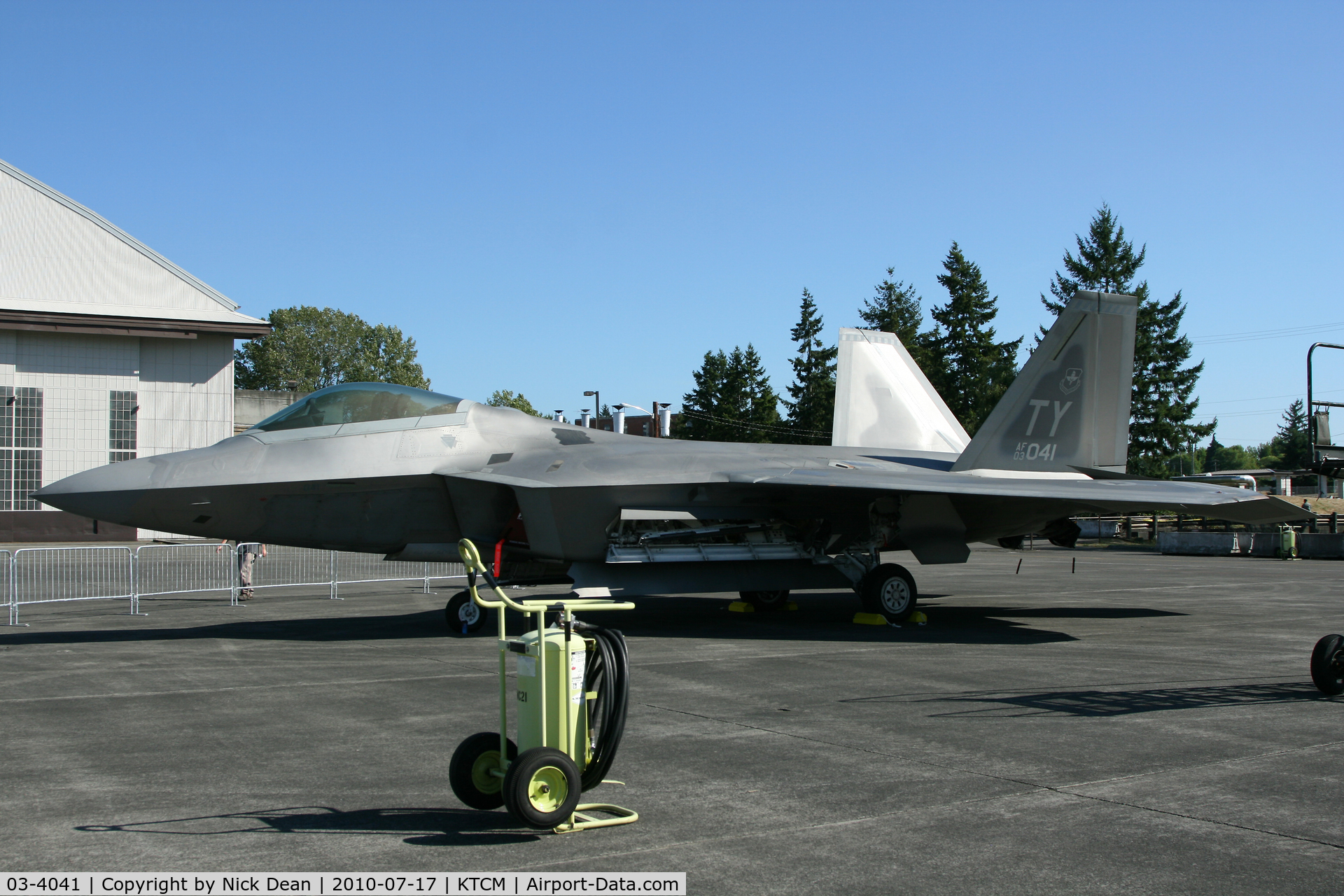 03-4041, 2003 Lockheed Martin F/A-22A Raptor C/N 4041, KTCM